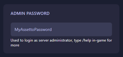 Admin Password Change Confirmation