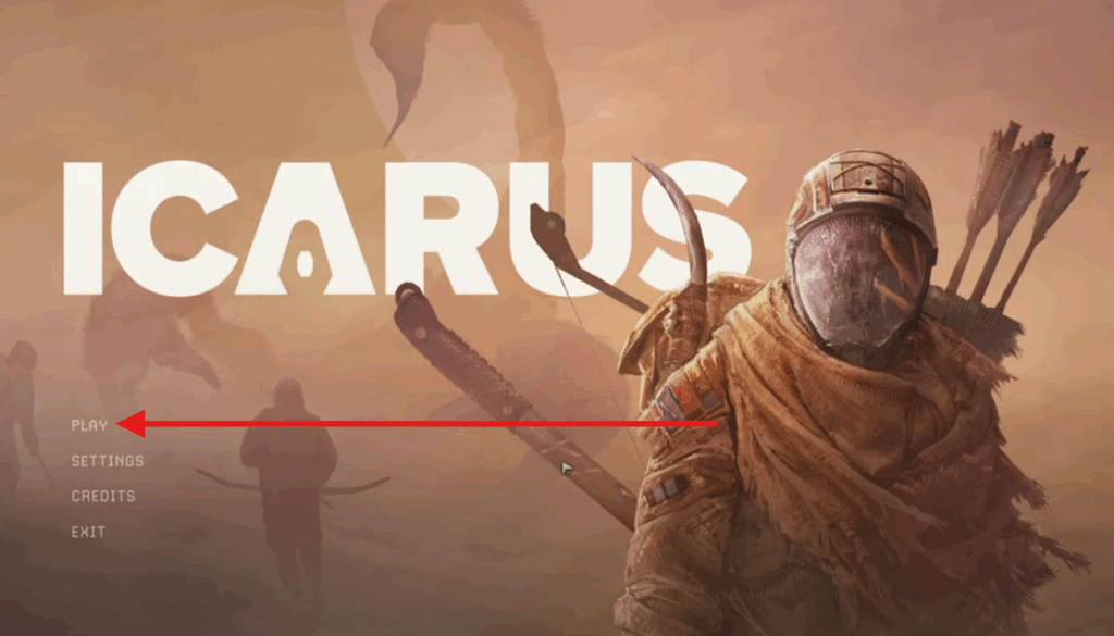 Click Play in Icarus main menu