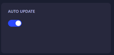 Auto Update Option