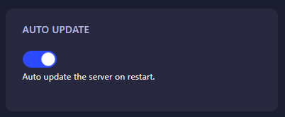 Auto Update Option
