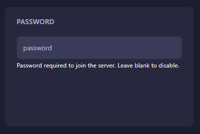 Sven Co-op Server Password Field