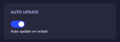 Auto Update Toggle