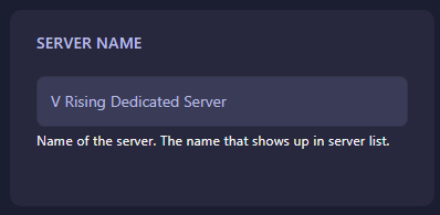 Server Name Option