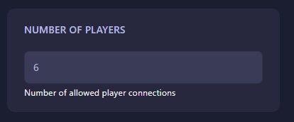 abiotic factor number of players setting