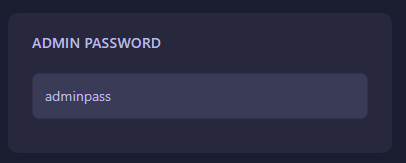 Admin password field in the GGServers panel where you can change the Arma Reforger server admin password