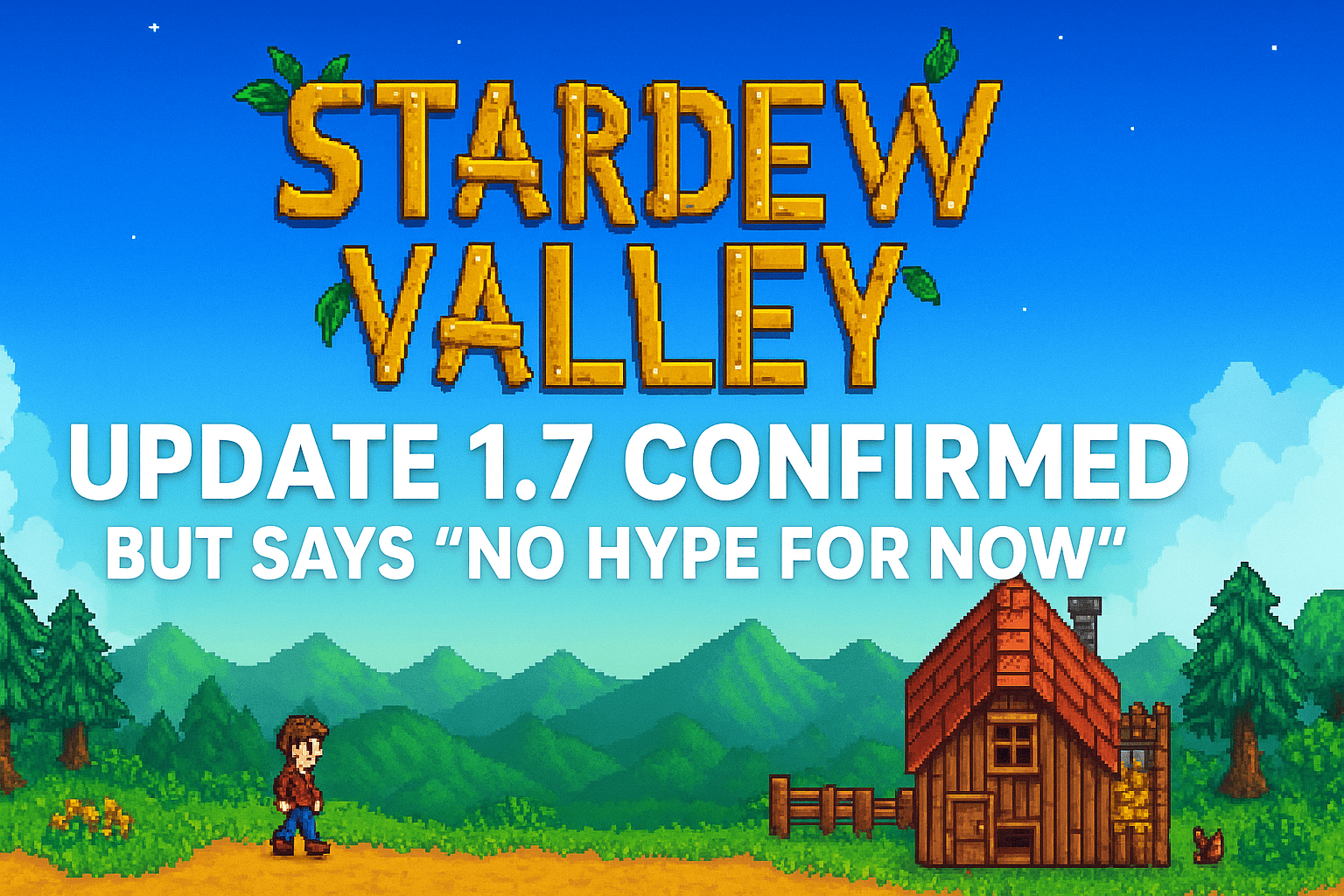 Stardew Valley Creator Confirms Update 1.7 Is Coming, But Says “No Hype for Now”
