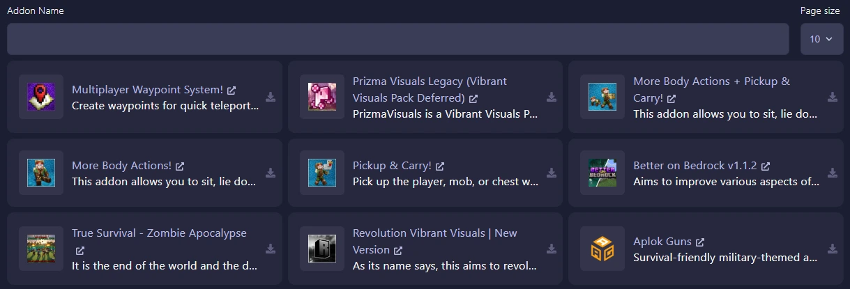 Bedrock Addon Installer
